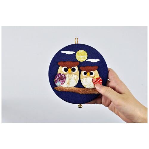 SK かんたん押絵 月夜の夫婦ふくろう_画像04