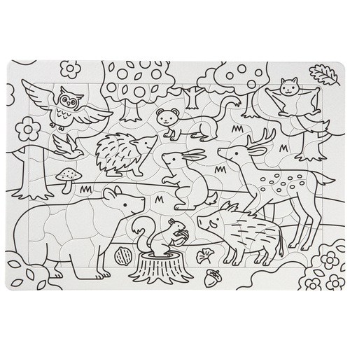 おえかきパズルぬりえ B4 もりのどうぶつ_画像02