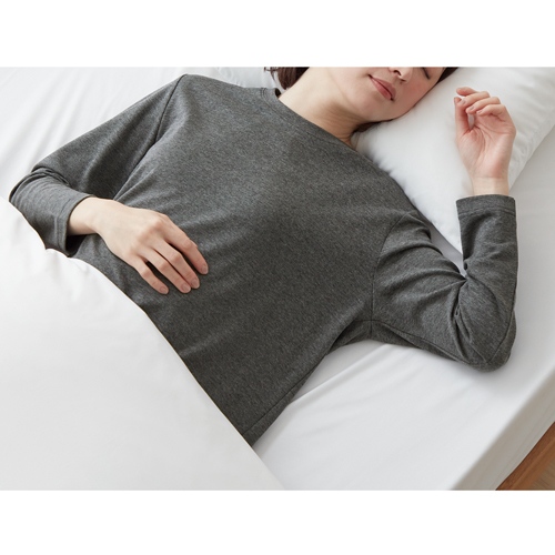 Rケア レディス長袖シャツ GRY M_画像02