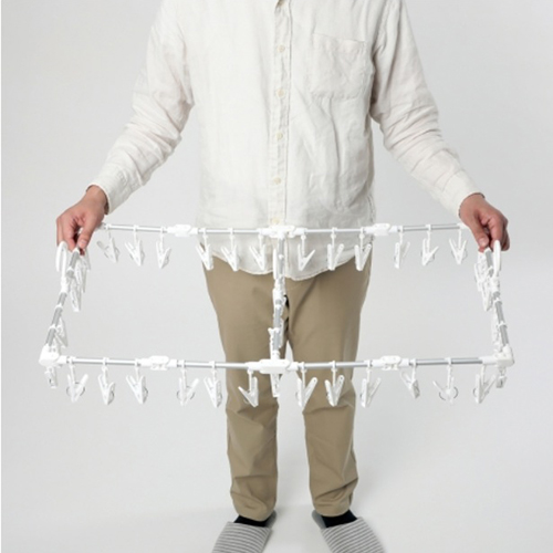 JD伸縮アルミ角ハンガー 42ピンチ_画像04