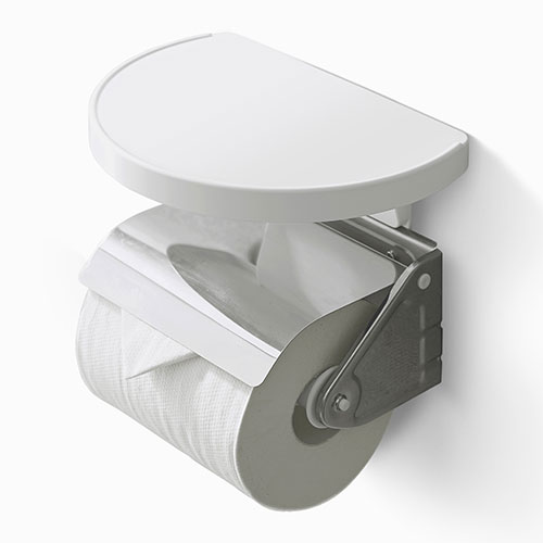 トイレシェルフ ラウンド ホワイト_画像02