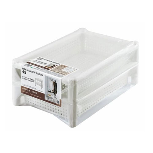 パイプハンガーワゴン45 ホワイト_画像02