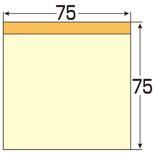 Post-it 6541SS-Y 強粘着 75mm×75mm 黄_画像02