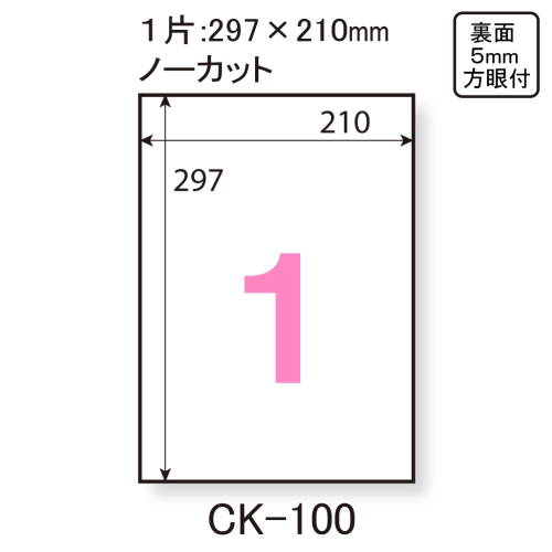 コピーラベル CK-100 A4/全面 100枚_画像02