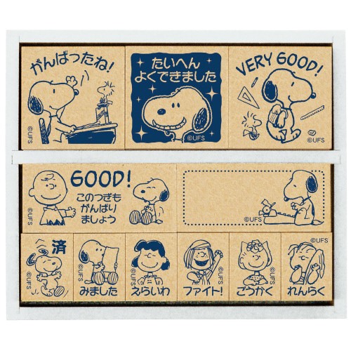 スヌーピー木製ごほうびスタンプ スマートスクール スマスク