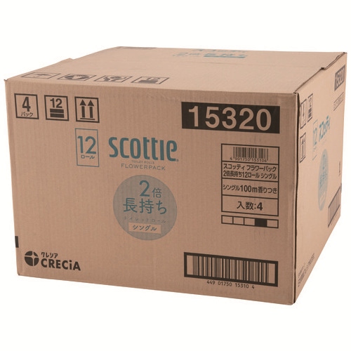 スコッティフラワー2倍巻き S 12ロール×4P_画像02
