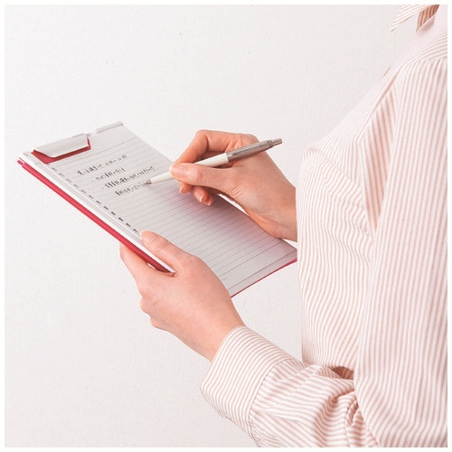 クリップファイルA4 赤 F-5067-3_画像04