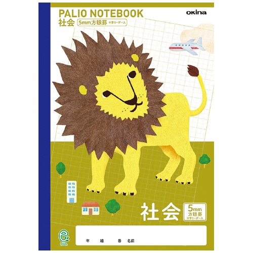 パリオノート 社会 5mm方眼 Gd スマートスクール スマスク