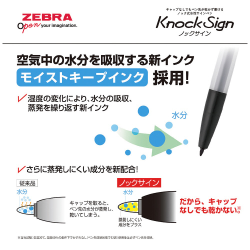 ノックサイン 黒 Wyss30 Bk サインペン マーキングペン スマート介護介護用品 福祉用具通販のスマート介護
