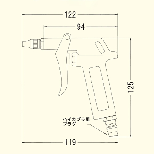 EA123AE-1A 2.0mm穴 エアーブローガン_画像02