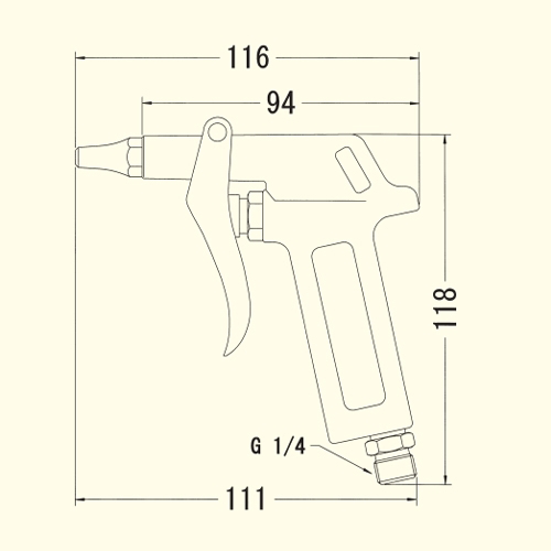 EA123AE-10 2.0mm穴エアーブローガン_画像02