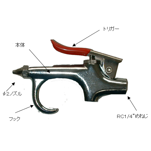 EA123AJ-2 2.0mm穴エアーブローガン_画像03