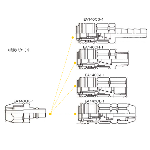 EA140CK 6.5mmプラグ(ウレタンホース/9個)_画像03