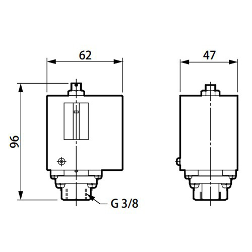 EA153CG-13 G3/8/0.03-0.3MPa圧力スイッチ_画像02