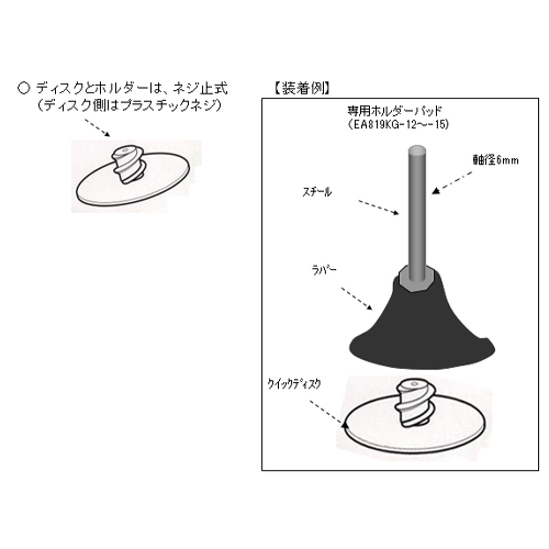 EA819KX-35 #60/75mmクイックディスク(鉄)_画像02