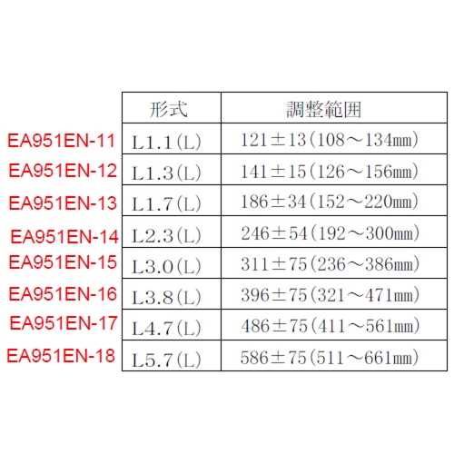 EA951EN-11 108-134mm鋼製束(L型)_画像02