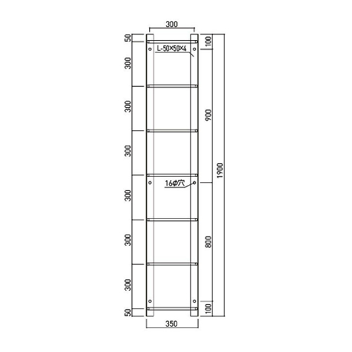 EA951SC-4 350x1900mm/7段タラップ(スチ-ル_画像02