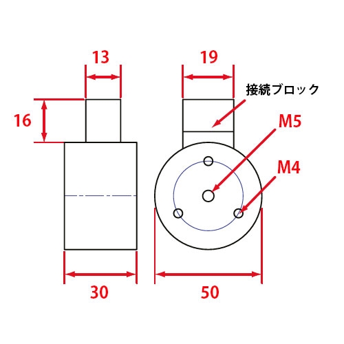 EA984CM-4 DC24V/50mm電磁マグネットホルダ_画像02
