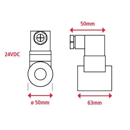 DC24V/φ50mm/500N電磁マグネットホルダー_画像02