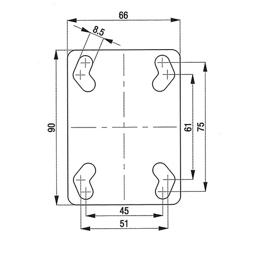 EA986GG-5 125mmキャスタ-(固定金具･ESD)_画像04