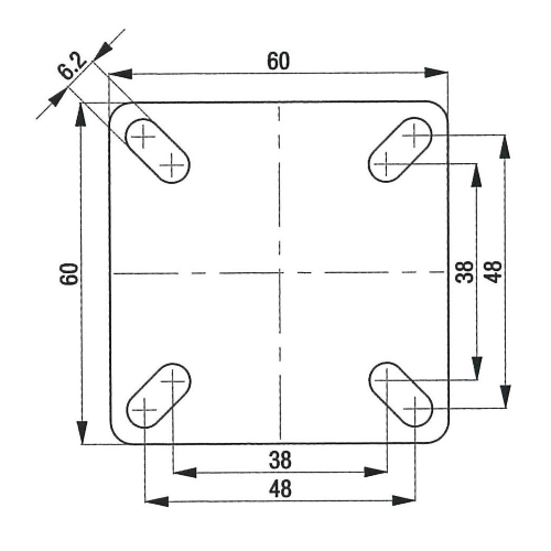 EA986GG-12 75mmキャスタ-(自在金具･ESD)_画像04