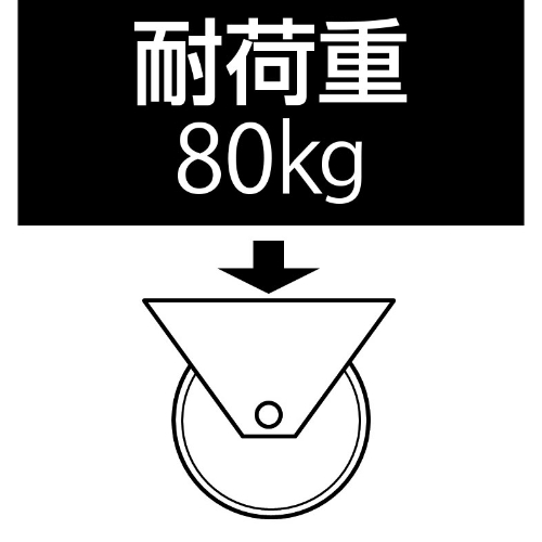 EA986GG-14 100mmキャスタ-(自在金具･ESD)_画像03
