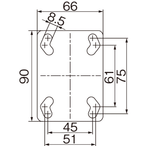 EA986GG-24 100mmキャスタ-(自在金具･ESD/_画像04