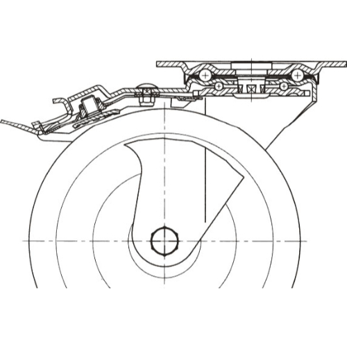 EA986GH-2 75mmキャスタ-(自在金具･後輪ブ_画像02