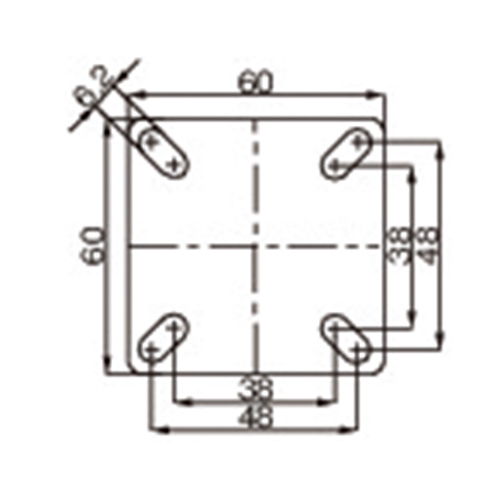 EA986GH-2 75mmキャスタ-(自在金具･後輪ブ_画像04