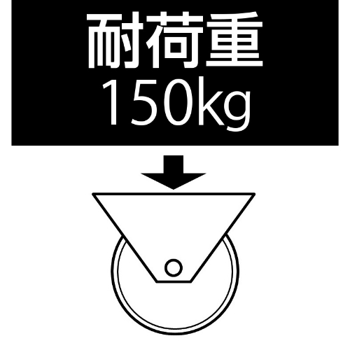 EA986HY-3 125mmキャスタ-(自在金具･後輪ブ_画像03