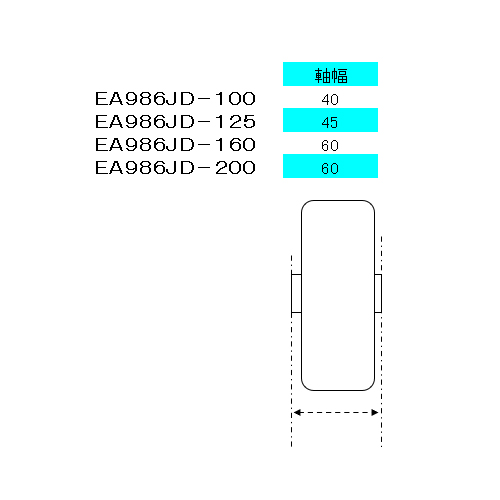 EA986JD-100 100mmキャスタ-(固定金具)_画像04