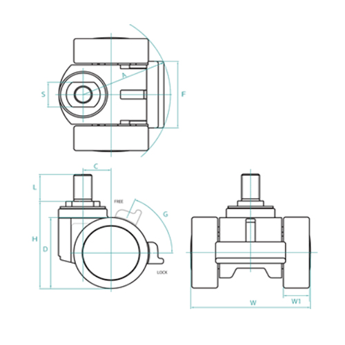 EA986TJ-16 66mmキャスタ-(ツインホイ-ル･_画像03