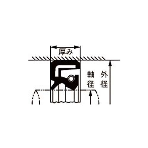 EA423TB-20C 20x40x7oilseal/type4ニトリル_画像02