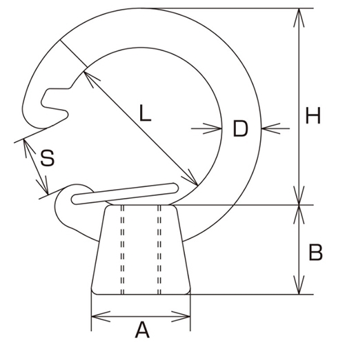 EA638BU-23 M10フックアイナットステンレス_画像04