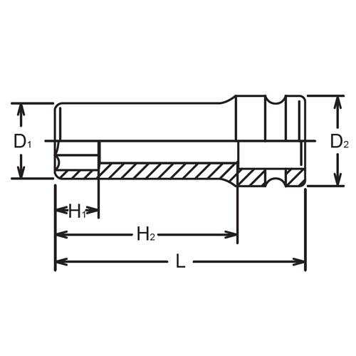 EA164EK-38 3/4x38mm/Dインパクトソケット_画像04