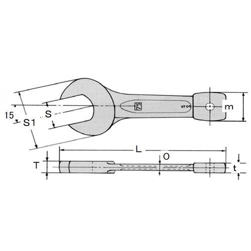 EA613GB-32 32mm打撃スパナ_画像02