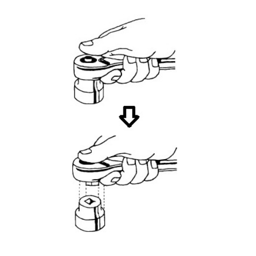 EA618CA-2 1/2sqラチェットハンドル_画像02