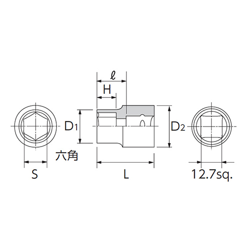 EA618RK-31 1/2sqx31mmソケット(六角)_画像03