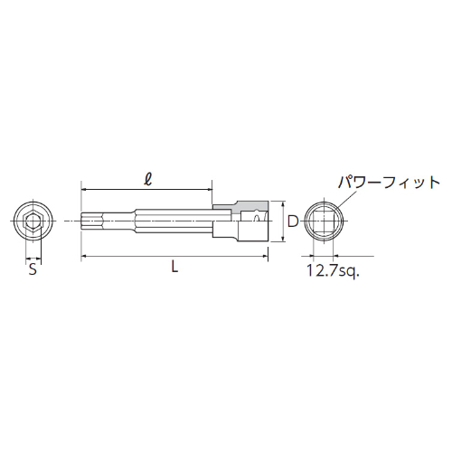 EA618RX-106 1/2x7/16Hexビットソケット_画像02