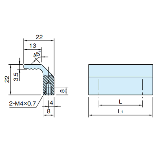 EA948BT-16 M4x0.7 プルハンドル アルミ/白_画像02