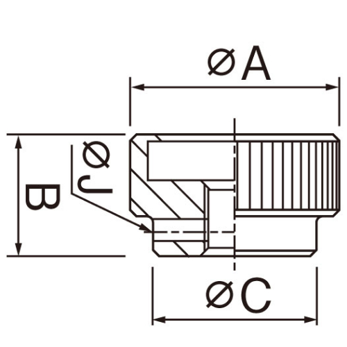 EA948BW-4 M10x36S45C丸ナット_画像04