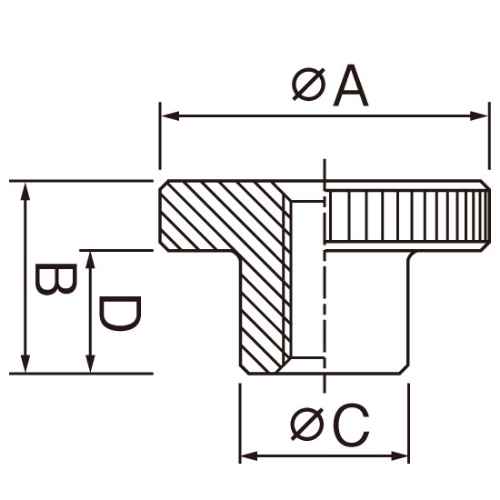 EA948BW-215 M8x30丸ナット_画像03