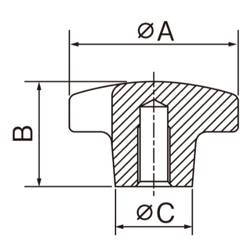 EA948BX-12 M10x18/50雌ネジノブ_画像04