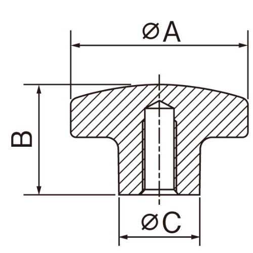 EA948BX-23 M10x50雌ネジノブ_画像03
