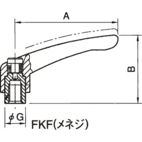 EA948CC-31 M5雌ネジクランプレバ-_画像03