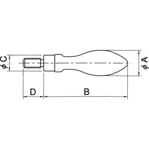 EA948CE-1 M6x50アルミハンドル_画像02