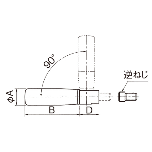 EA948CE-51 M8x60製回転ハンドル_画像04