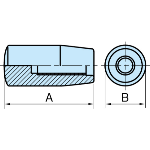 EA948CE-122 M6/18x40雌ネジピラ-グリップ_画像02