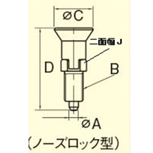 EA948DD-75 M20x10ノ-ズロック型プランジャ_画像02