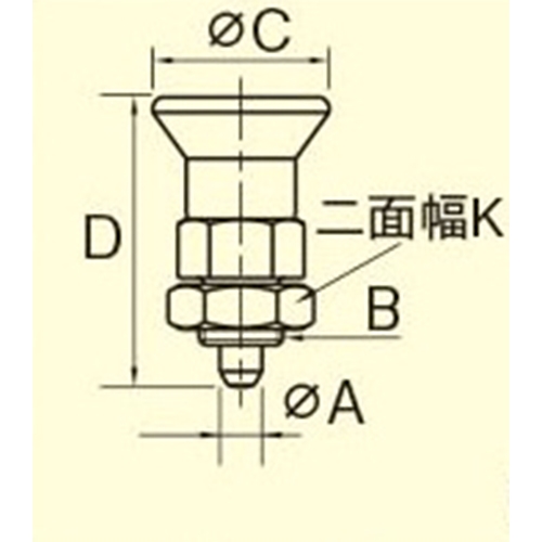 EA948DD-83 M12x6ダブルナットプランジャ-_画像02